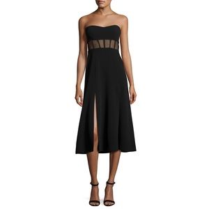 cinq à sept Honora Bustier Midi Dress